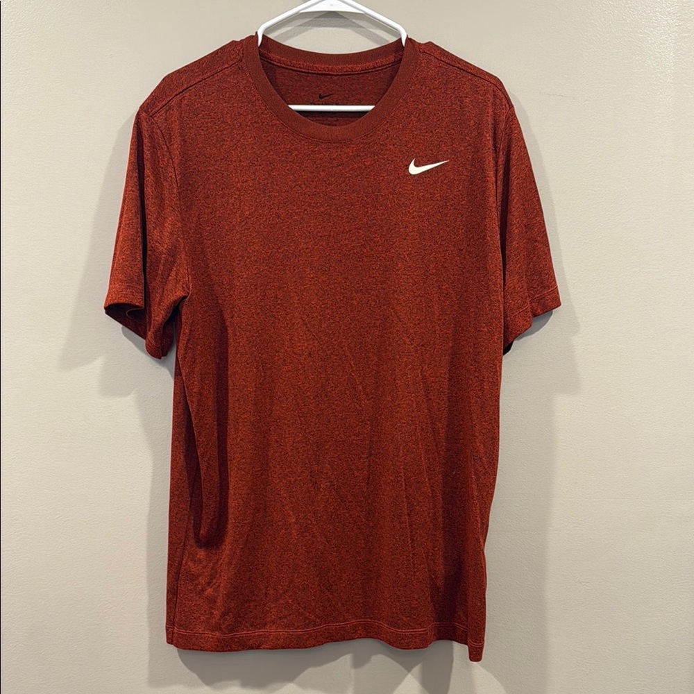 Nike Red Short Sleeve Tees Casual Athletic Wear